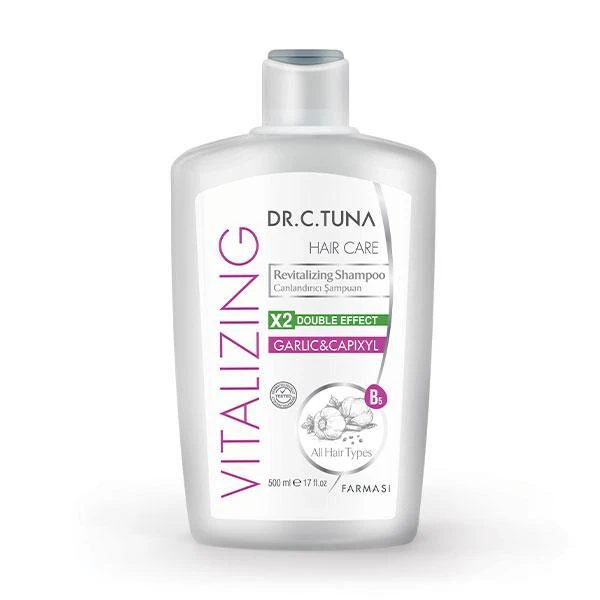 image of Dr. C. Tuna Vitalizing Garlic Shampoo 500 Ml