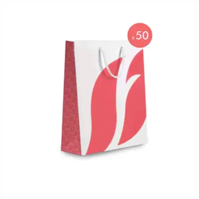 image of Carton Bag Big – Coral pk/50